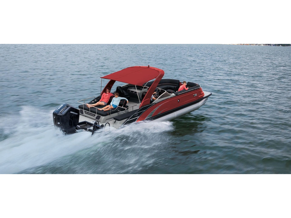 Bennington Marine QX Line 23 QX Fastback Quad Bench 2025 alt