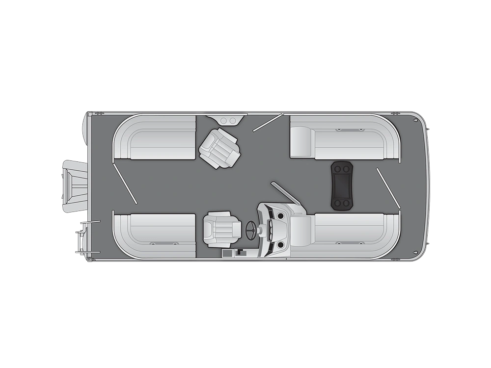 Bennington Marine S Line 20 S Stern Radius Quad Bench 2025 alt