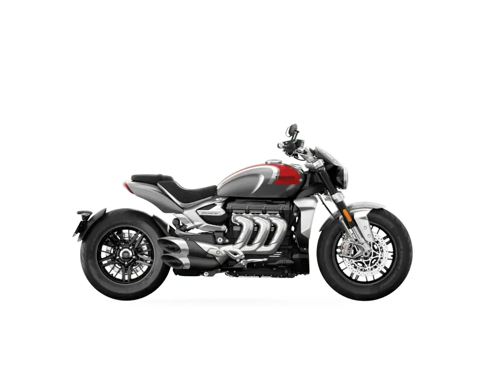 2025 Triumph Rocket 3 R Silver Ice Cranberry Red