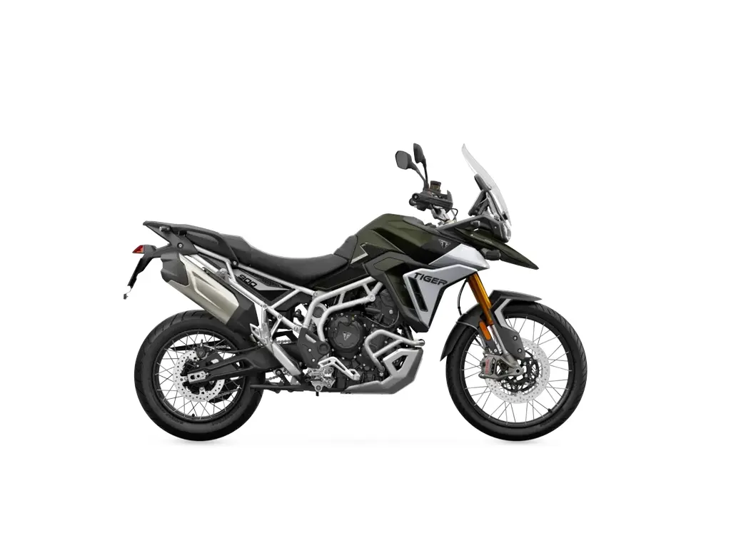 2025 Triumph Tiger 900 Rally Pro Matt Khaki Green / Matt Phantom Black