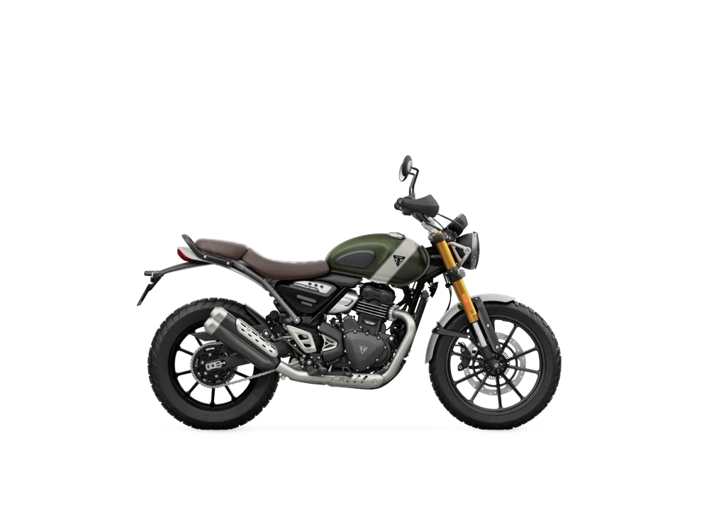 2025 Triumph Scrambler 400 X Scrambler 400 X Matte Khaki Green / Fusion White alt