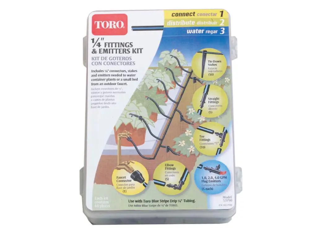 2025 Toro 1/4in. (.6) Fitting & Emitter Kit