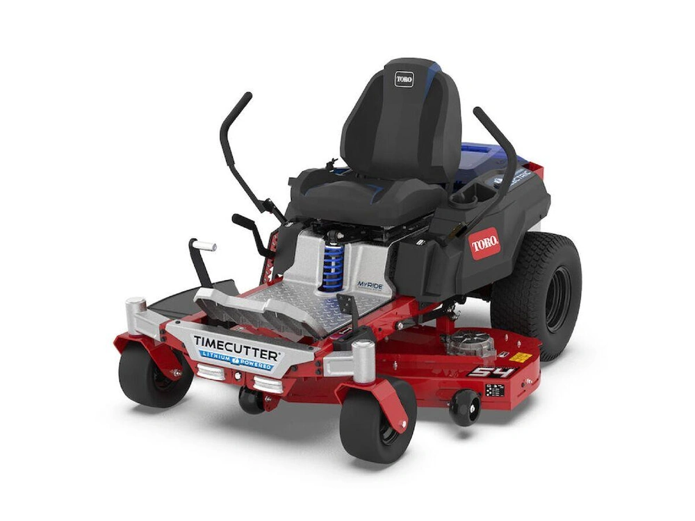 2025 Toro 60V MAX* 54 in. (137 cm) TimeCutter® MyRIDE® Zero Turn Mower - (5) 10.0Ah & (1) 4.0Ah Batteries Included 60V MAX* 54 in. (137 cm) TimeCutter® MyRIDE® Zero Turn Mower - (5) 10.0Ah & (1) 4.0Ah Batteries Included alt