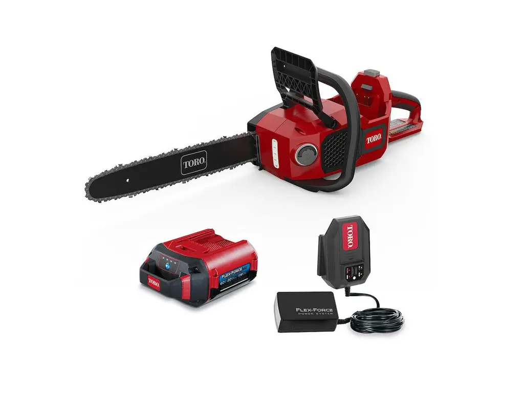 Toro Tronçonneuse sans balais de 60 V MAX* et 40,6 cm (16 po) – batterie de 2,0 Ah incluse 2025