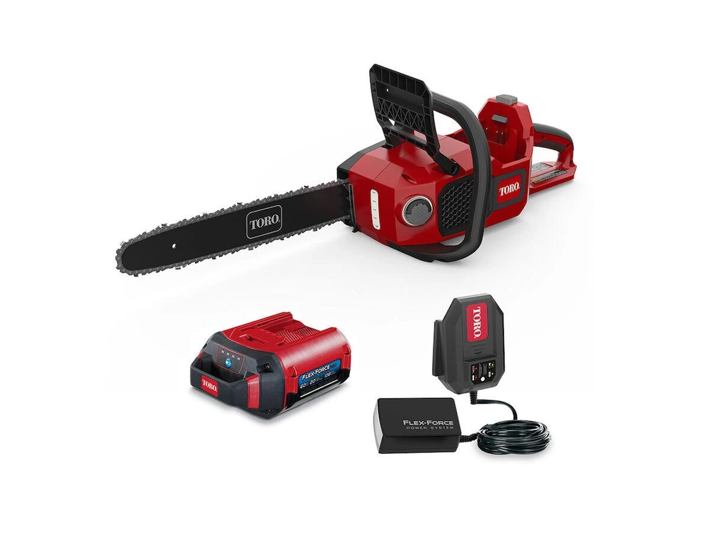 Toro Tronçonneuse sans balais de 60 V MAX* et 40,6 cm (16 po) – batterie de 2,0 Ah incluse Tronçonneuse sans balais de 60 V MAX* et 40,6 cm (16 po) – batterie de 2,0 Ah incluse 2025 alt