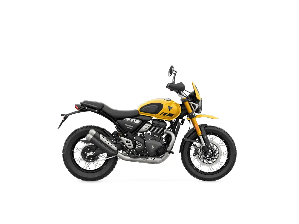 2025 Triumph Scrambler 400 XC Racing Yellow