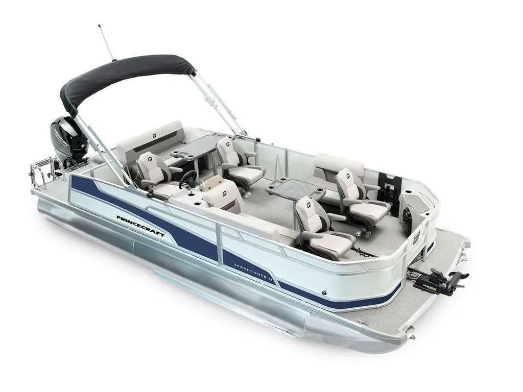 Princecraft Sportfisher 23-2S RL Gris Perle - Édition Bleu Nautique 2025