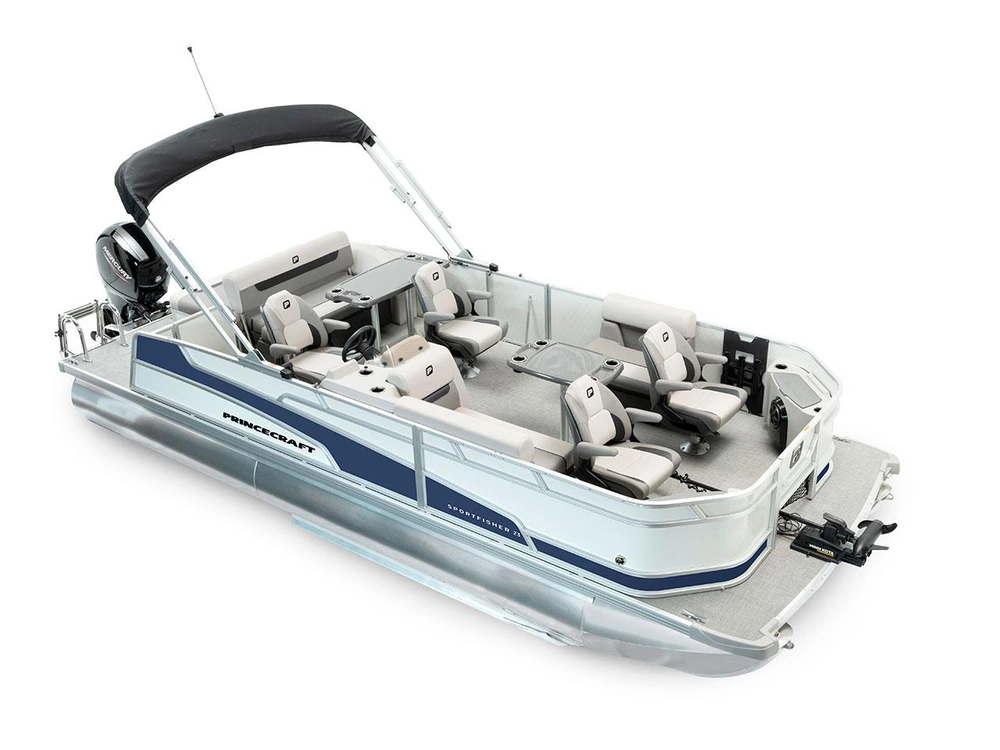 2025 Princecraft Sportfisher 23-2S RL Sportfisher 23-2S RL Pearl Grey - Nautical Blue Edition alt