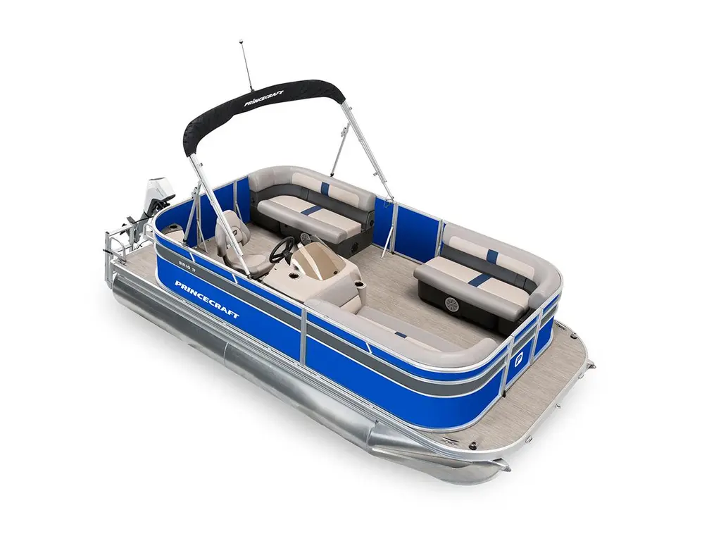 2025 Princecraft Brioe 17 Classic Blue – Grey Metallic Graphic Package