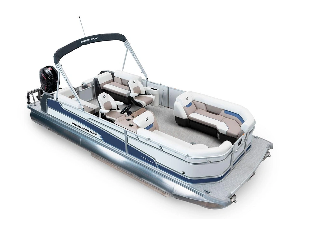2025 Princecraft Vectra® 23 XT Vectra® 23 XT Pearl Grey - Nautical Blue Edition alt
