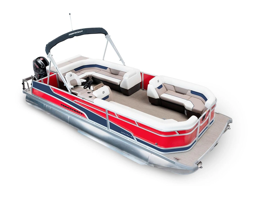 2025 Princecraft Vectra® 23 L Vectra® 23 L Ruby Red - Nautical Blue Edition alt