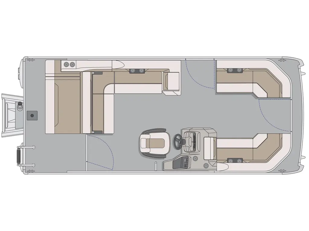 Princecraft Vectra® 21 RL Gris Perle - Édition Bleu Nautique 2025