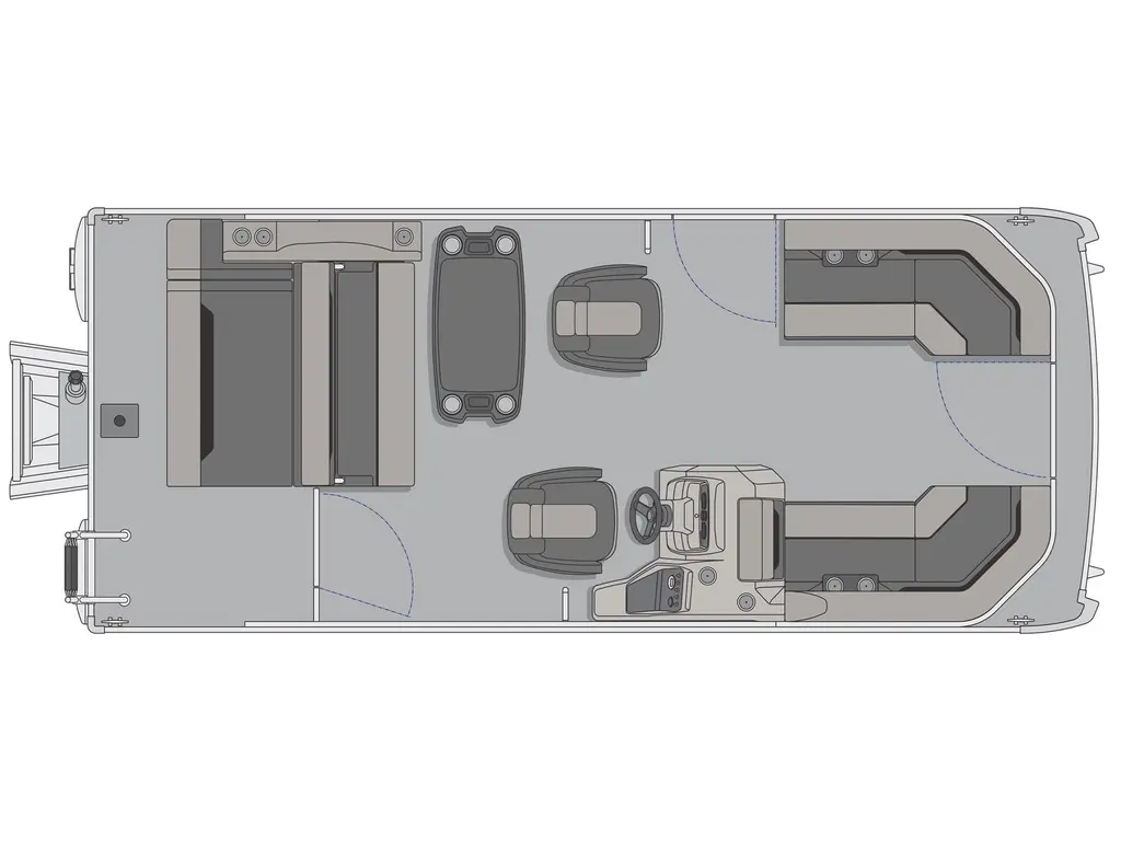 Princecraft Vectra® 21 RL Gris Perle - Édition Bleu Nautique 2025