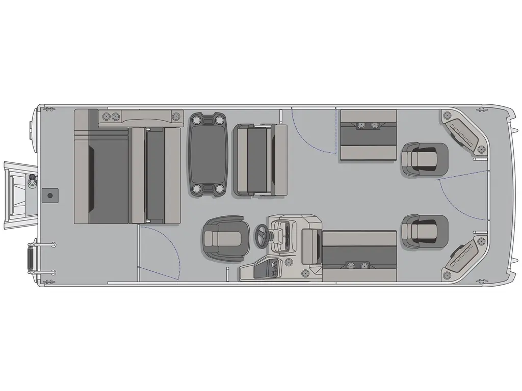 Princecraft Sportfisher 23-2S RL Gris Perle - Édition Bleu Nautique 2025