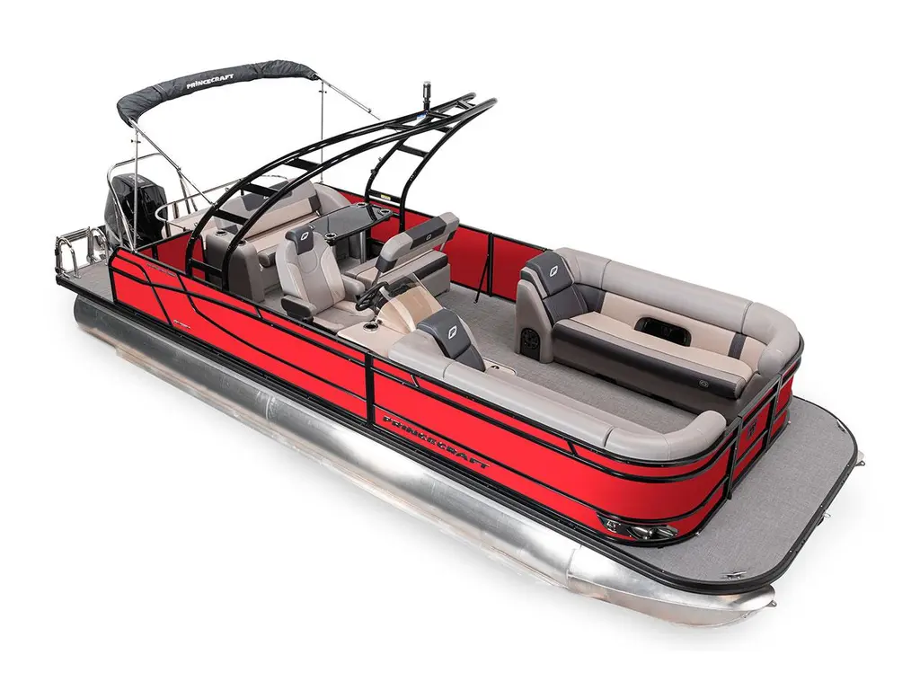 2025 Princecraft Quorum® 25 RL Ruby Red - Elegance Edition (Excluding Grey Metallic Accent)