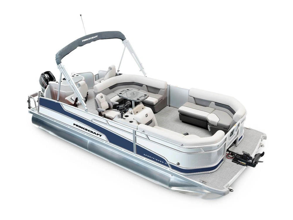 2025 Princecraft Sportfisher 21-2RS Sportfisher 21-2RS Pearl Grey - Nautical Blue Edition alt