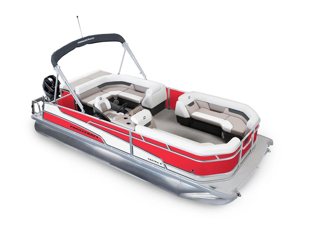 2025 Princecraft Vectra® 21 L Vectra® 21 L Ruby Red - Onyx White Edition alt