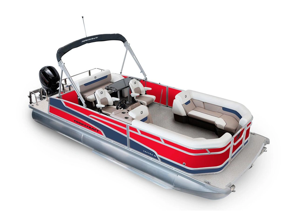 2025 Princecraft Vectra® 23 RL Vectra® 23 RL Ruby Red - Nautical Blue Edition alt