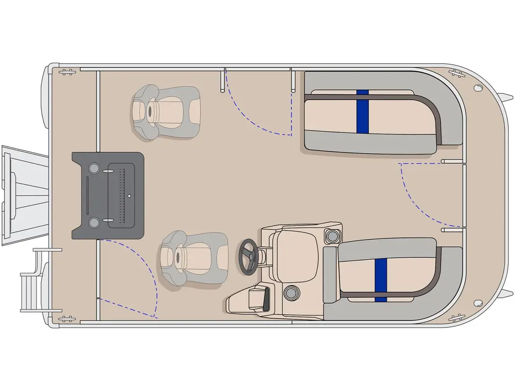 Princecraft Jazz 14-2RS Bleu Classique - Ensemble Graphique Gris Métallisé 2025