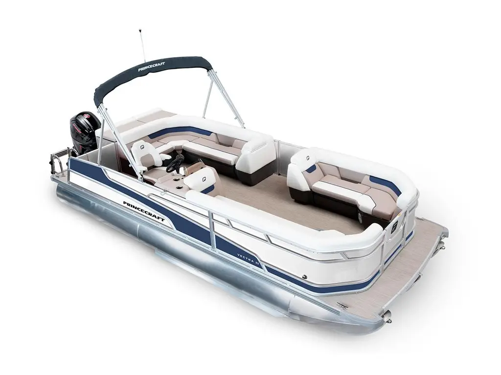 2025 Princecraft Vectra® 23 L Pearl Grey - Nautical Blue Edition