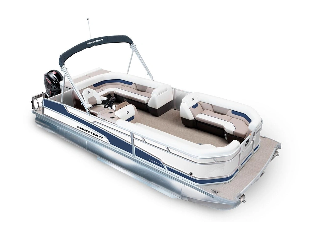 2025 Princecraft Vectra® 23 L Vectra® 23 L Pearl Grey - Nautical Blue Edition alt