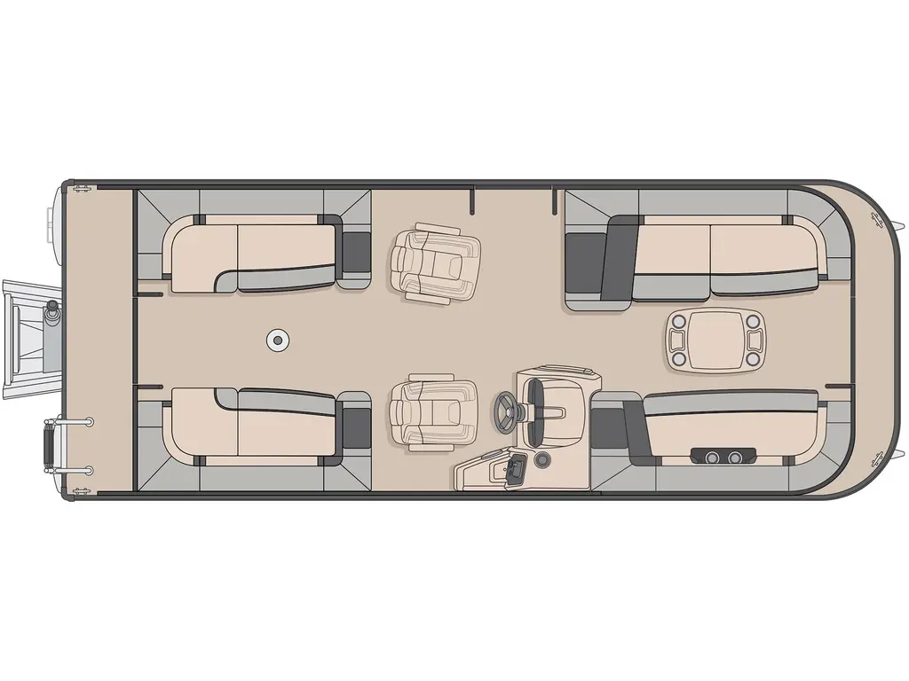 Princecraft Quorum® 23 XT Gris Acier - Édition Élégance (Sans Accent Gris Métallisé) 2025