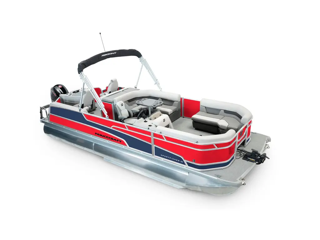 2025 Princecraft Sportfisher 23-2RS Ruby Red - Nautical Blue Edition