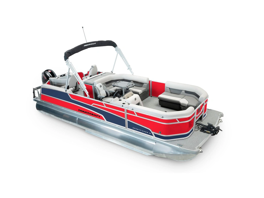 2025 Princecraft Sportfisher 23-2RS Sportfisher 23-2RS Ruby Red - Nautical Blue Edition alt