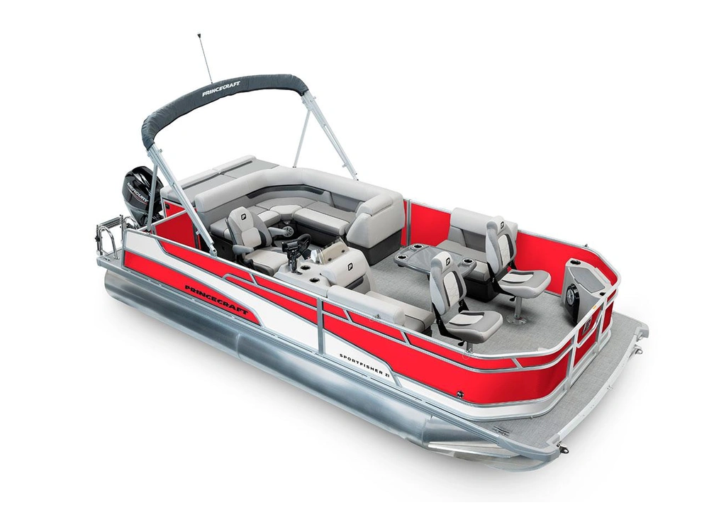 2025 Princecraft Sportfisher 21-2S Sportfisher 21-2S Ruby Red - Onyx White Edition alt