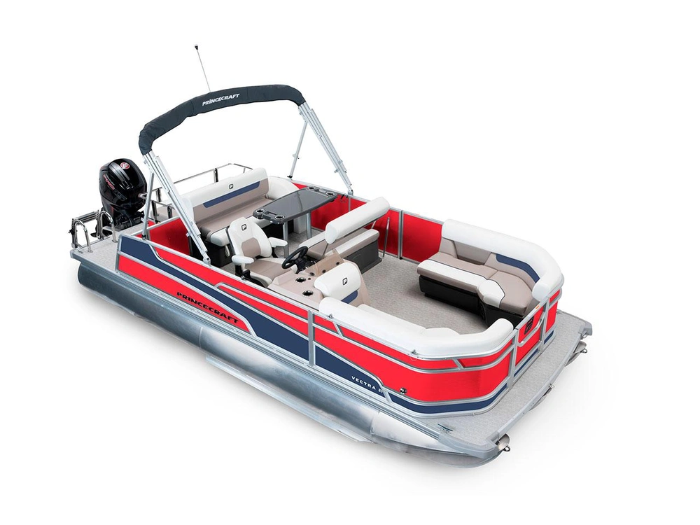 2025 Princecraft Vectra® 21 RL Vectra® 21 RL Ruby Red - Nautical Blue Edition alt