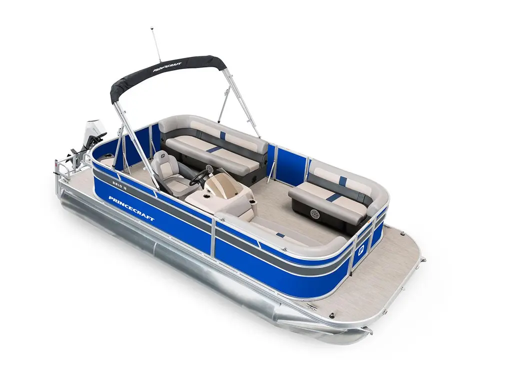 2025 Princecraft Brioe 19 Classic Blue - Grey Metallic Graphic Package