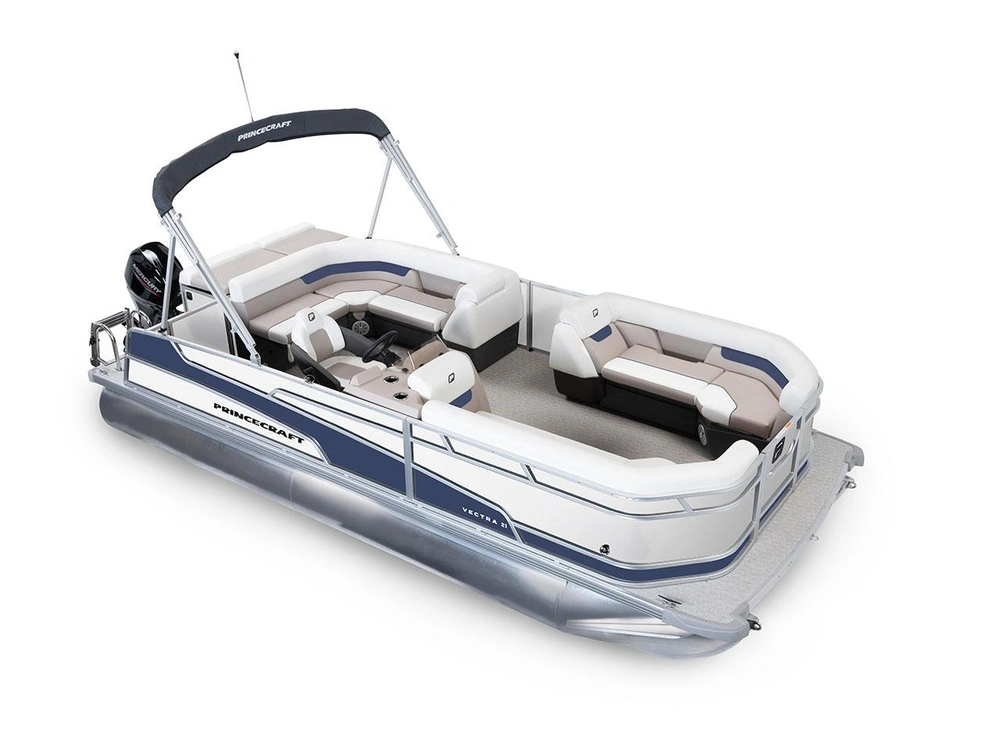 2025 Princecraft Vectra® 21 L Vectra® 21 L Pearl Grey - Nautical Blue Edition alt