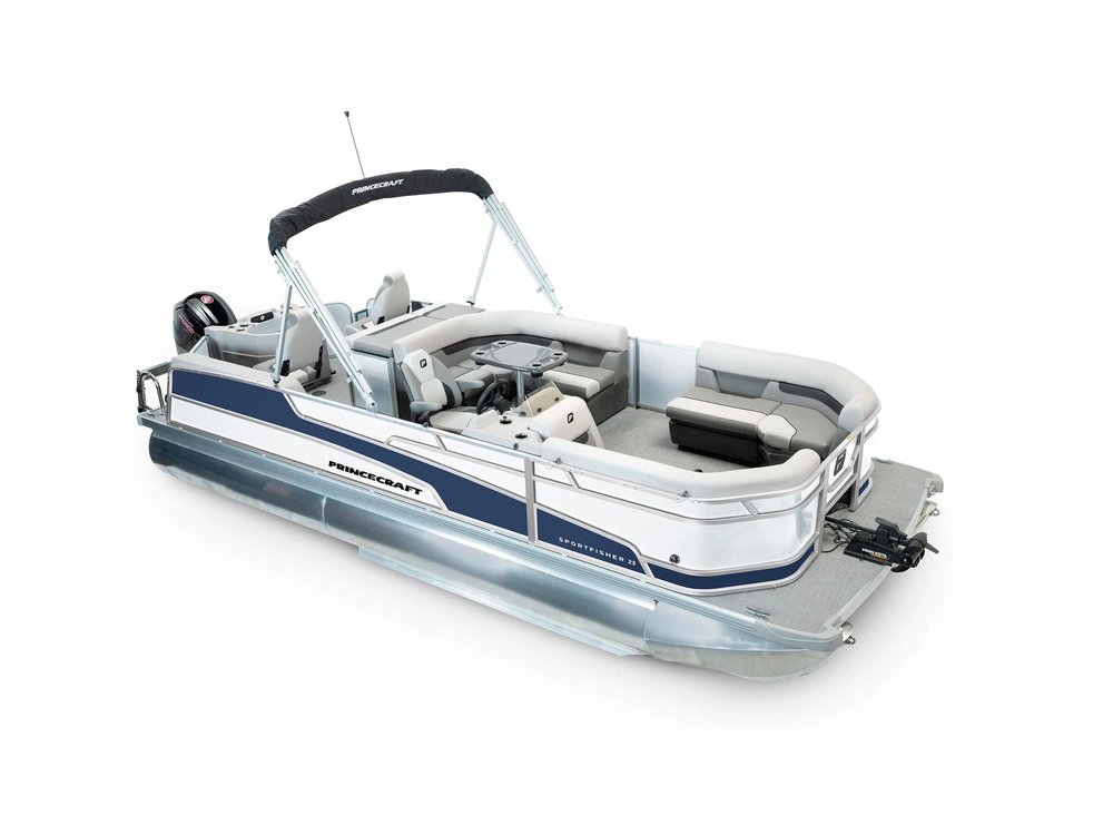 2025 Princecraft Sportfisher 23-2RS Sportfisher 23-2RS Pearl Grey - Nautical Blue Edition alt