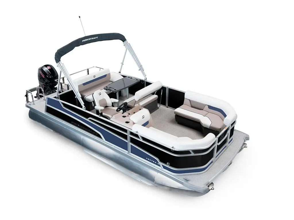 2025 Princecraft Vectra® 21 RL Black - Nautical Blue Edition