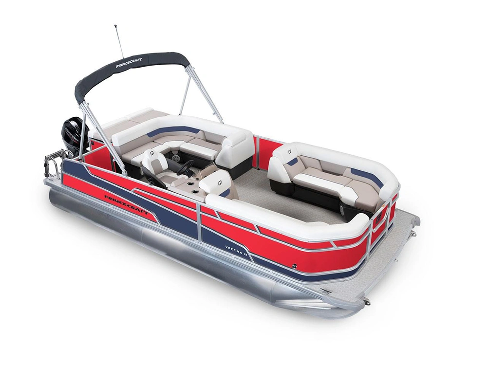 2025 Princecraft Vectra® 21 L Vectra® 21 L Ruby Red - Nautical Blue Edition alt