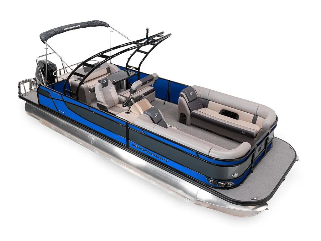 2025 Princecraft Quorum® 25 RL Classic Blue - Elegance Edition (With Grey Metallic Accent)