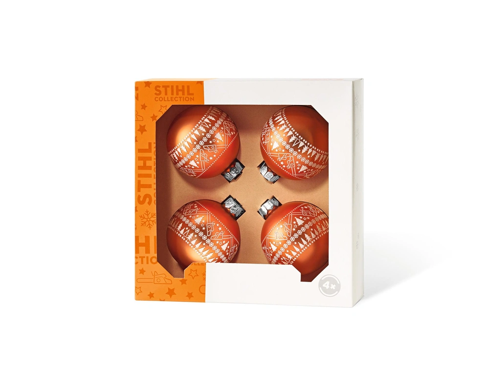 2025 Stihl STIHL Holiday Ball Ornament (set of 4) STIHL Holiday Ball Ornament (set of 4) alt