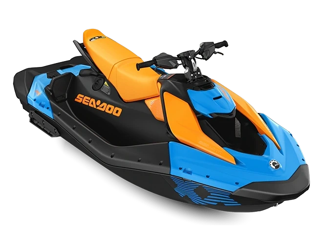 2026 Sea-Doo Spark Trixx Spark Trixx for 3 Gulfstream Blue / Orange Crush 90 hp alt