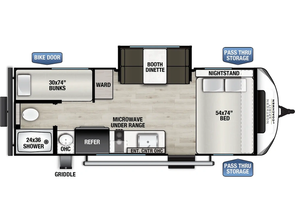 Coachmen Northern Spirit Bijou Northern Spirit Bijou 19BHB 2025 alt
