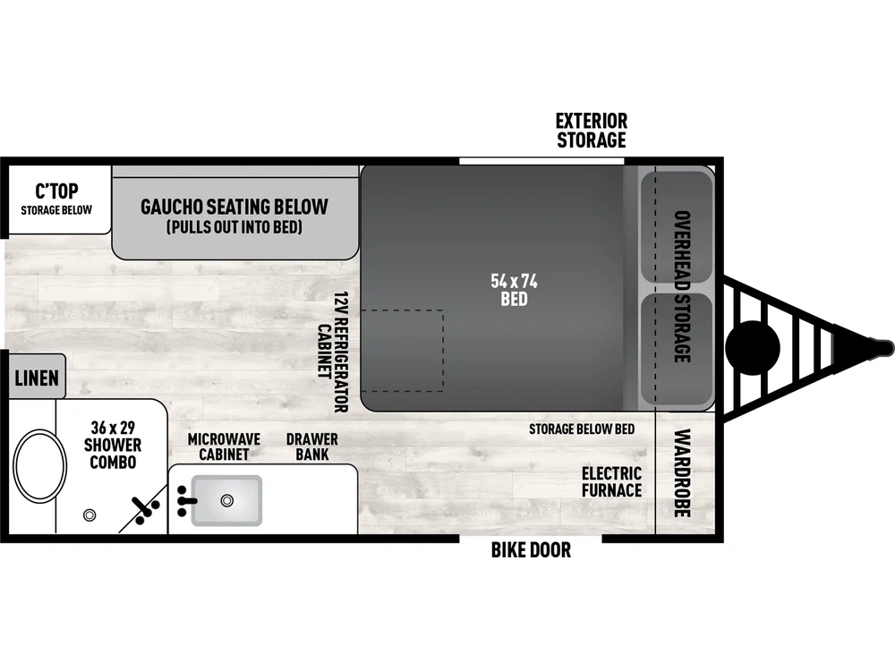 Forest River Viking Camping Trailers Viking Camping Trailers 12.0 TD Premier - DSO Floorplan 2025 alt
