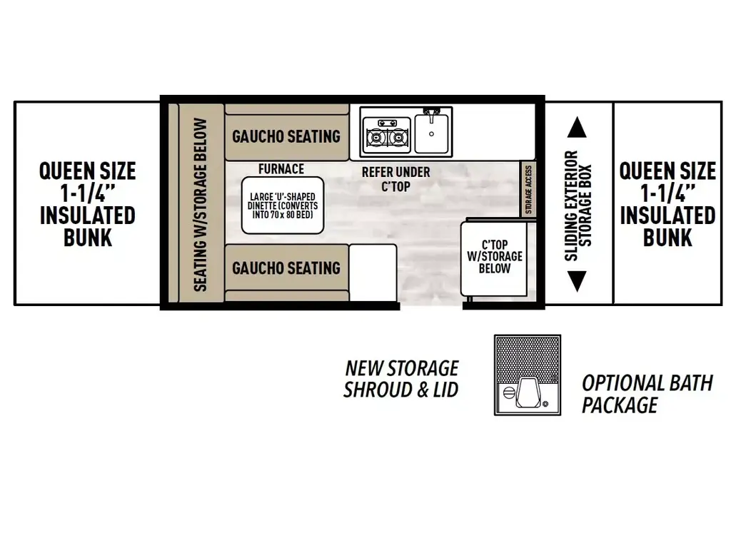 2025 Coachmen Clipper Camping Trailers 128LS - DSO
