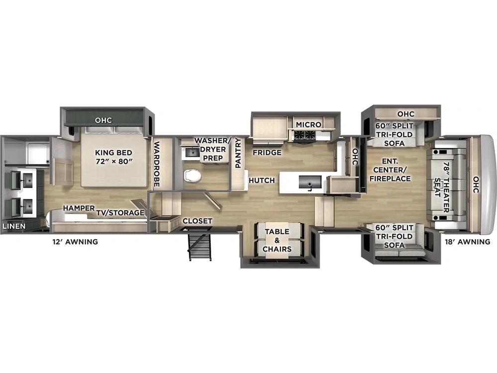 2025 Forest River Columbus Columbus 389FLH Floorplan alt