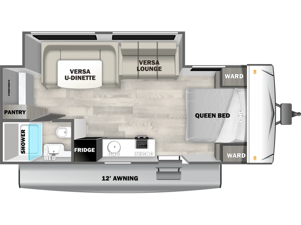2025 Forest River Evo West Evo West 192SS Floorplan alt