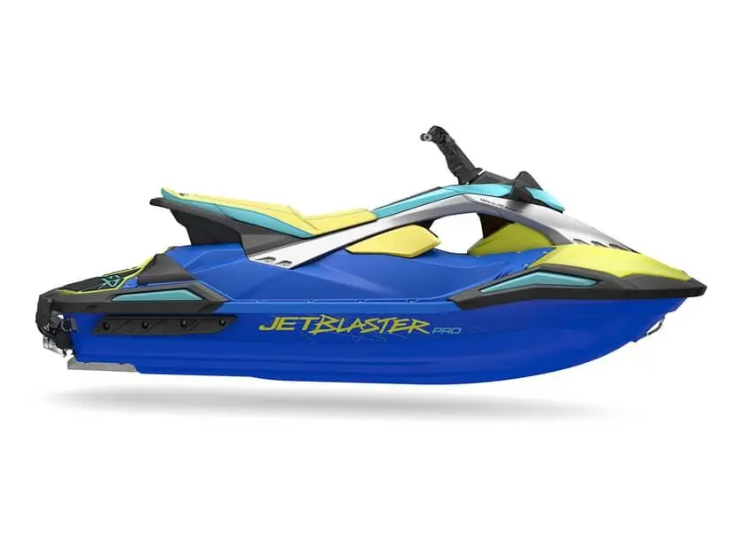 2026 Yamaha JetBlaster PRO 3-UP Azure Blue/Lunar Yellow