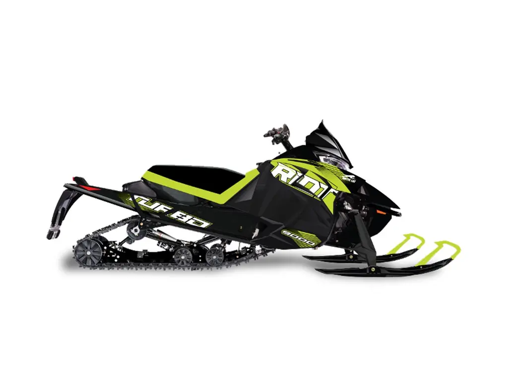 Arctic Cat Riot 9000 with ATAC 9000 Turbo, 4-Stroke Black/Hyper Green 2026