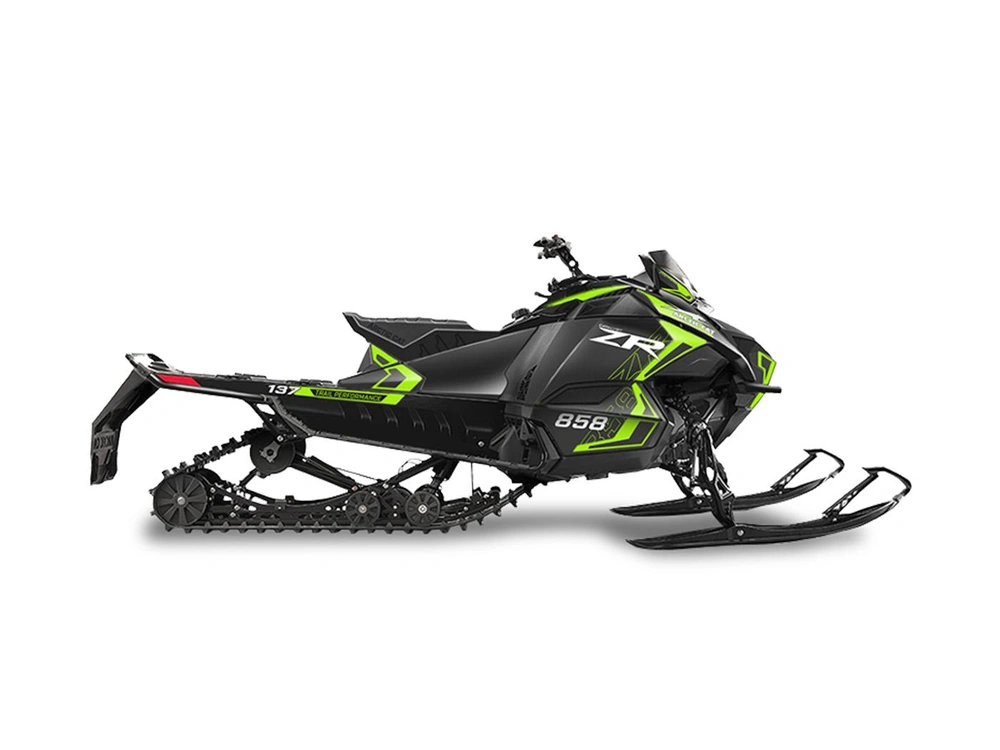 2026 Arctic Cat ZR ZR 858 with ATAC Black/Medium Green 858, 2-Stroke alt