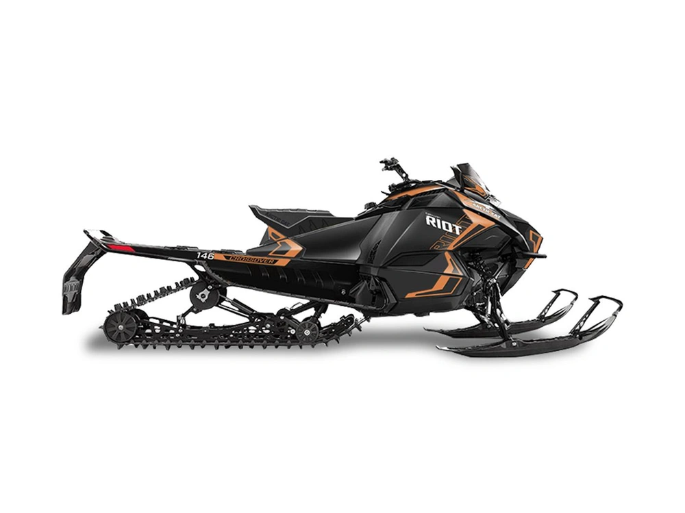 2026 Arctic Cat Riot Riot 600 Sno Pro Black/Orange Sorbet 600, 2-Stroke alt
