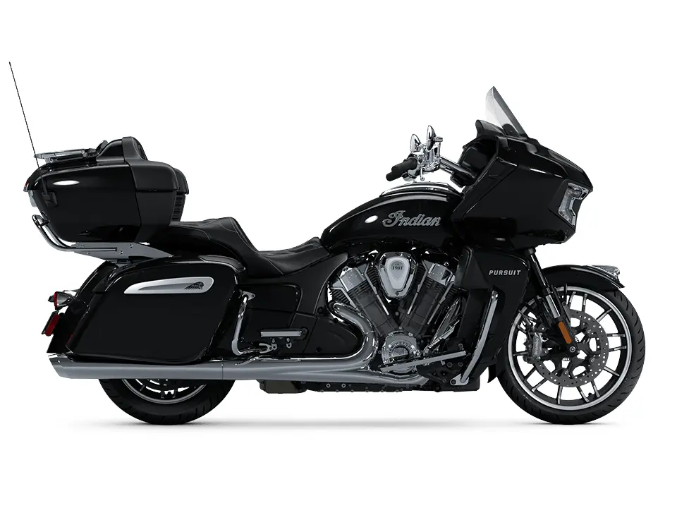 2025 Indian Motorcycle Indian Pursuit Limited with Powerband Audio Package Black Metallic