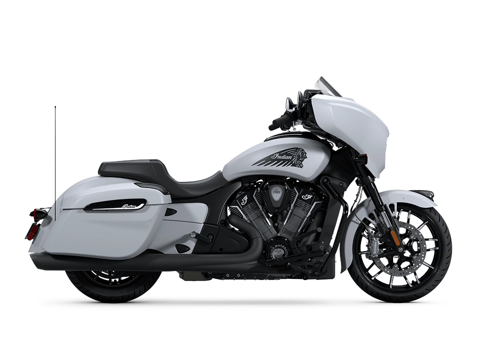 2025 Indian Motorcycle Chieftain PowerPlus Dark Horse Chieftain PowerPlus Dark Horse with Powerband Audio Package Ghost White Metallic Smoke alt