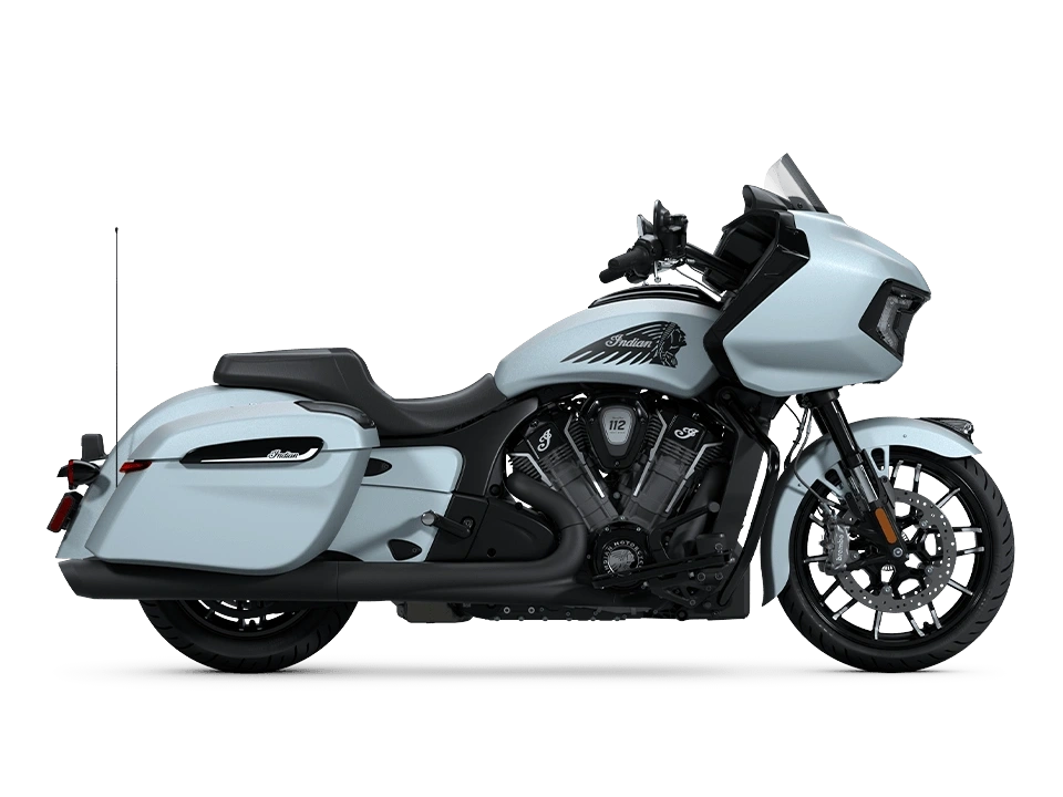Indian Motorcycle Indian Challenger Dark Horse Indian Challenger Dark Horse with 112 and PowerBand Audio Package avec 112 et Ensemble audio Powerband Frost Silver Smoke 2025 alt
